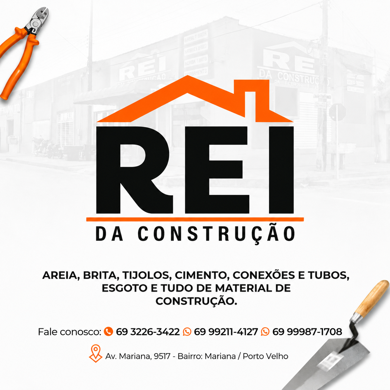 Logo Rei da Construção